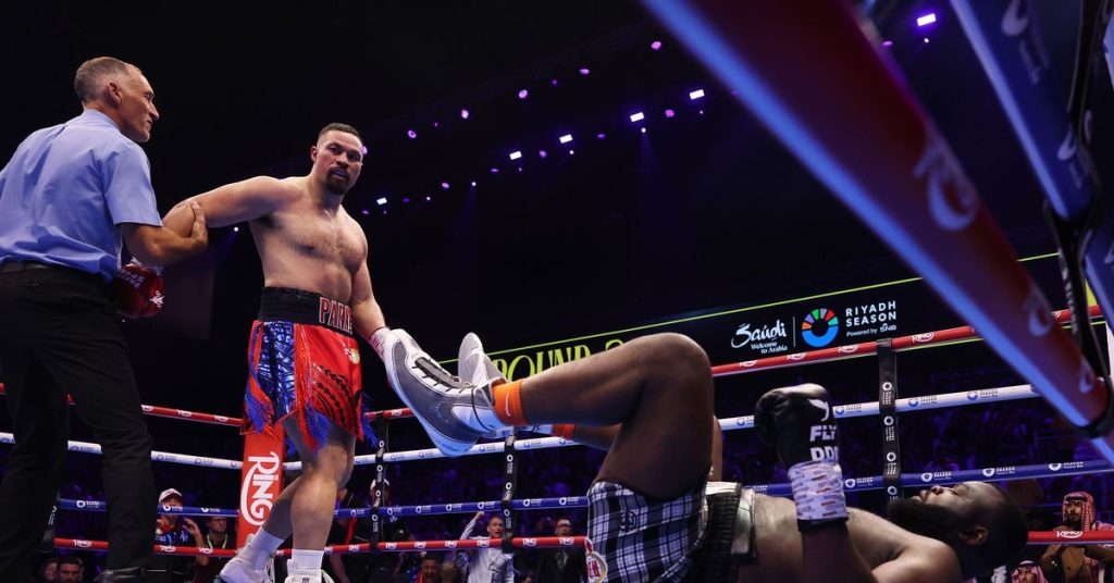 Watch Joseph Parker make quick work of Martin Bakole with ring-shaking knockout in second round