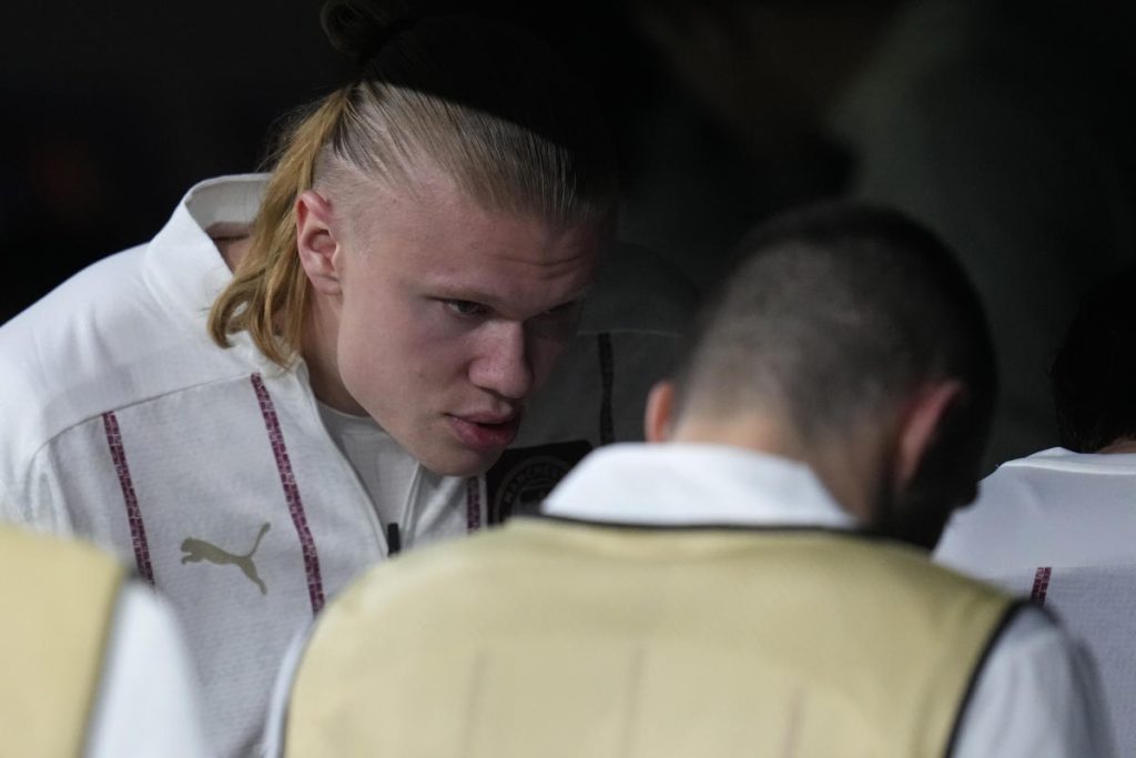City striker Erling Haaland on bench for Champions League match against Real Madrid
