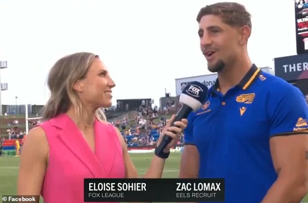 Footy fans divided over shocking act involving NRL star Zac Lomax which happened during live television cross