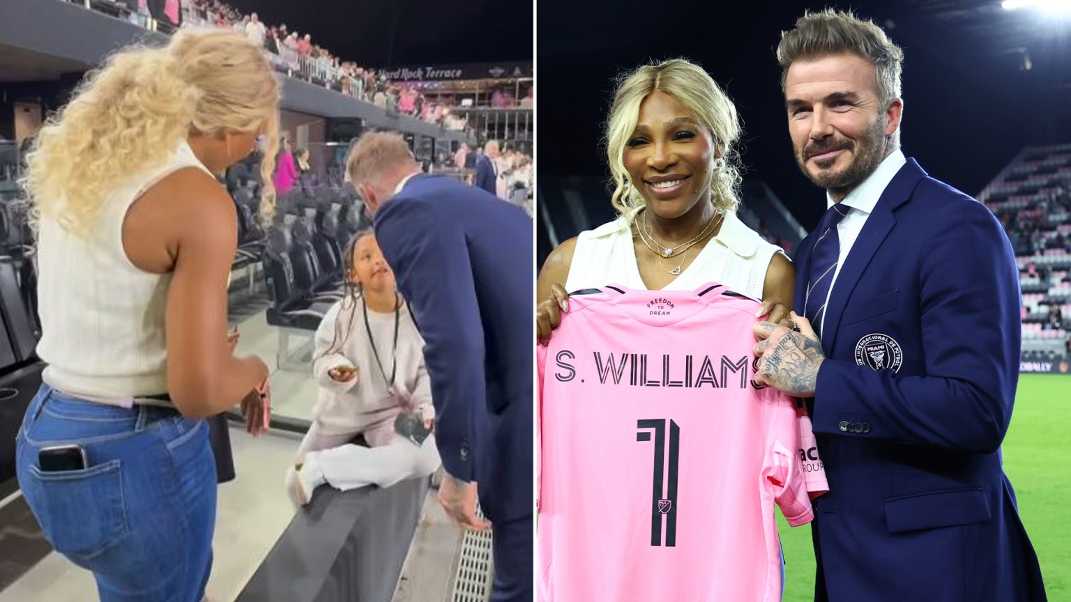 David Beckham gives Serena Williams’ daughter Olympia a moment she’ll never forget at Inter Miami’s opening MLS game