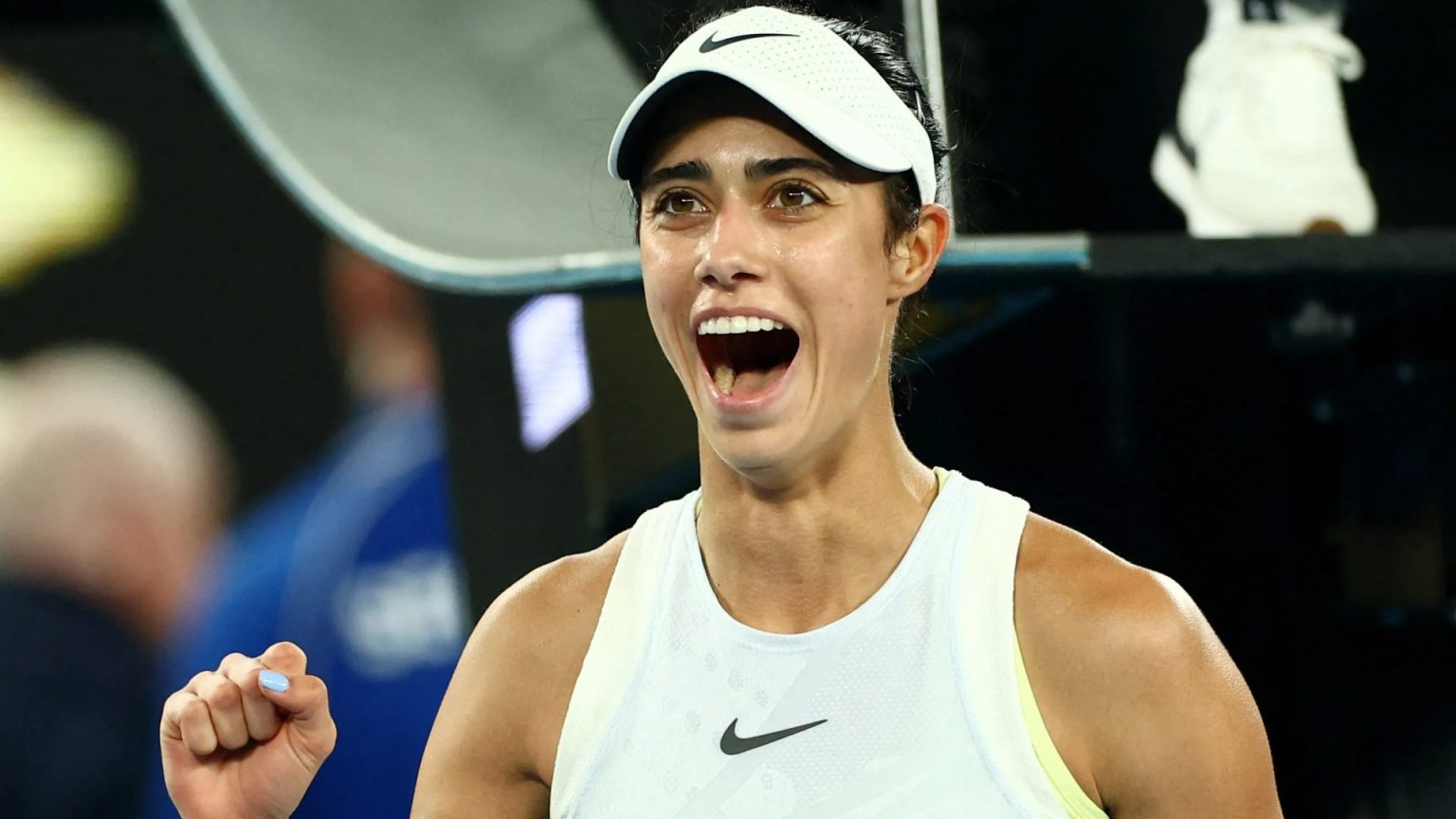 Footballer’s Wag and unseeded tennis star causes huge Australian Open upset as she KO’s world No6 Jessica Pegula