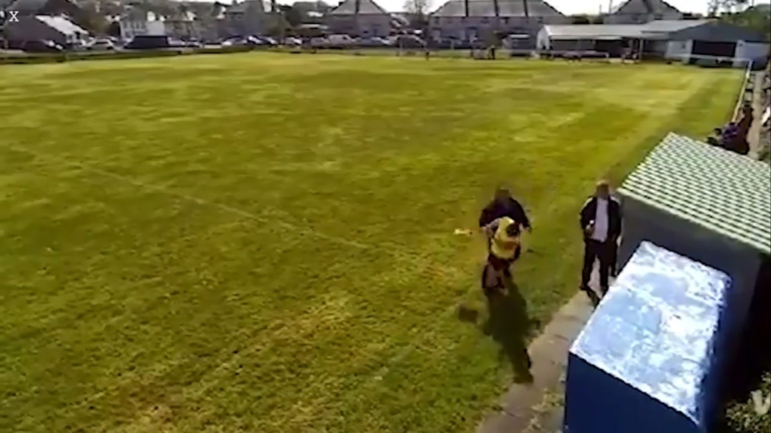 Shamed football manager banned for life for thumping linesman in sickening attack