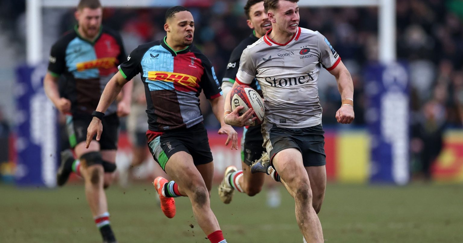 Premiership Rugby Cup: Saracens edge out Harlequins in thrilling London derby, big win for Leicester Tigers v Coventry