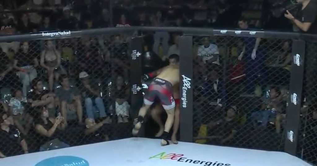 Missed Fists: Jorge Carico wins by tackling opponent out of the cage