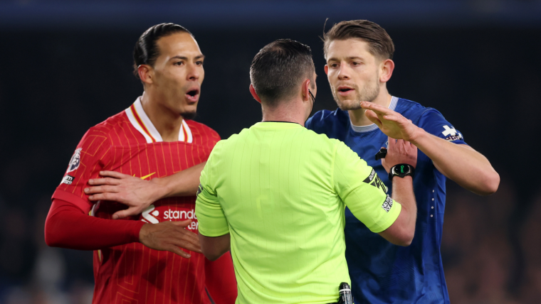 Virgil van Dijk sees one man to blame for Liverpool vs. Everton Merseyside derby chaos