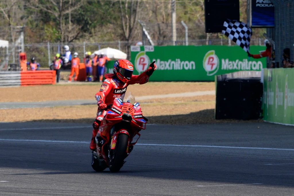 MotoGP Thailand GP: Marquez scores brilliant win on factory Ducati debut