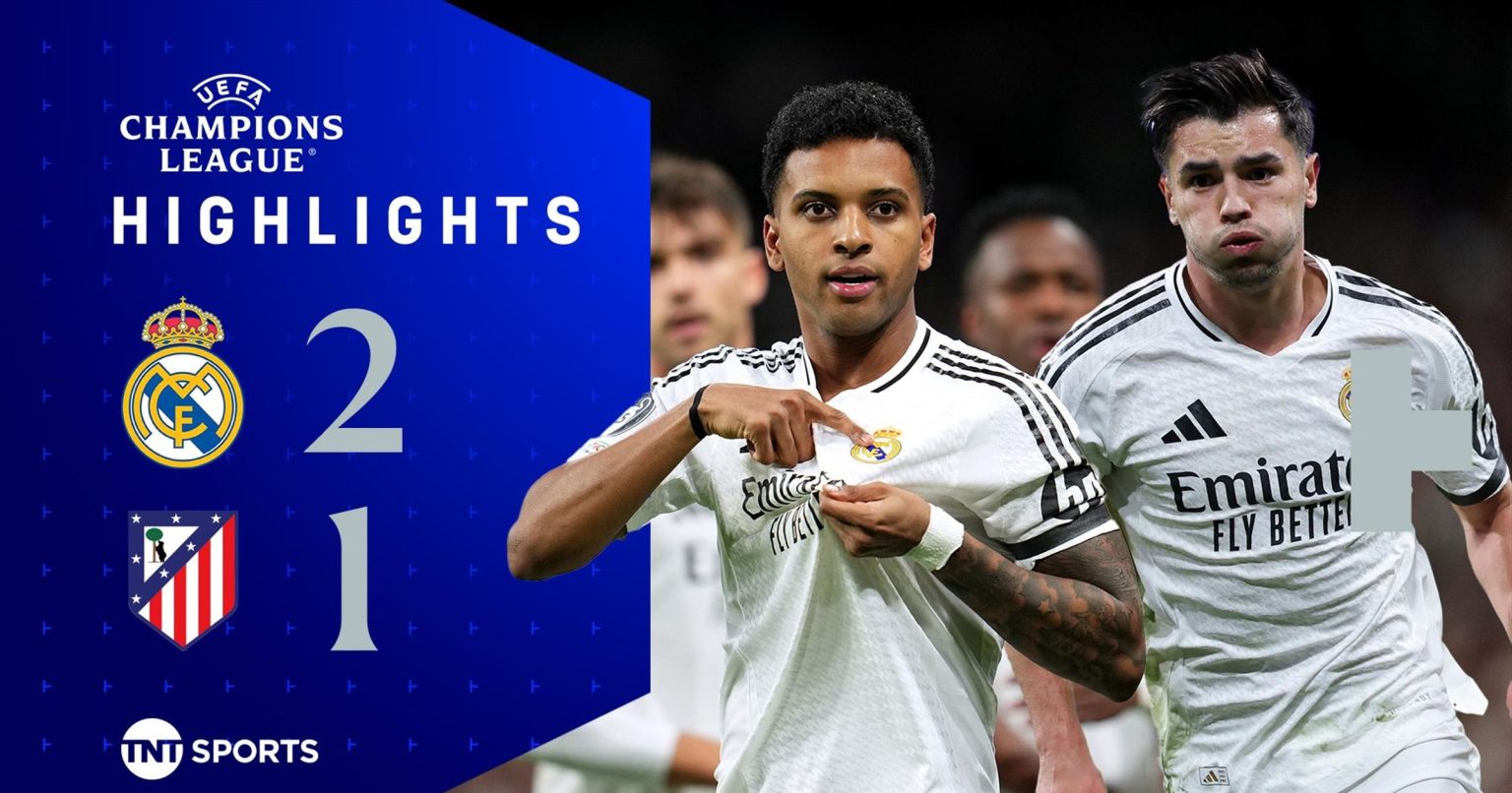 Real Madrid 2-1 Atletico Madrid: UEFA Champions League highlights as Brahim Diaz, Rodrygo strikes seal close win – Football video