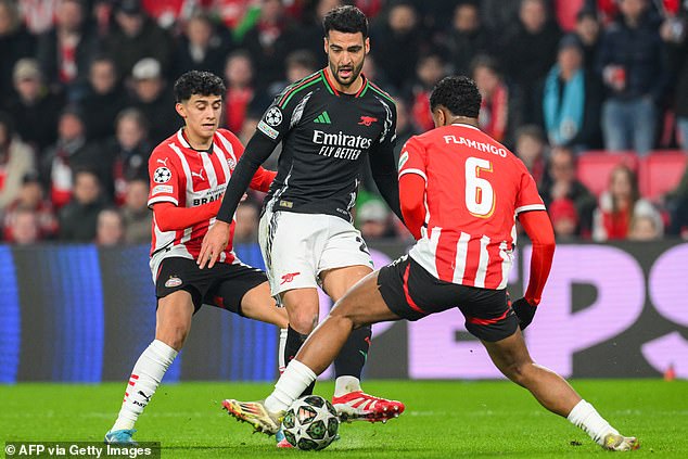 Mikel Merino admits being Arsenal’s emergency striker is ‘kind of crazy’ as he reveals he had not played in that position since he was seven years old
