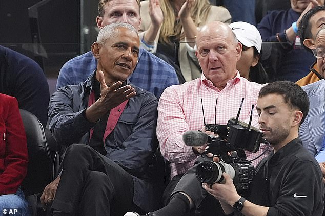 Barack Obama heads to the Clippers NBA game in LA without wife Michelle as divorce rumors continue