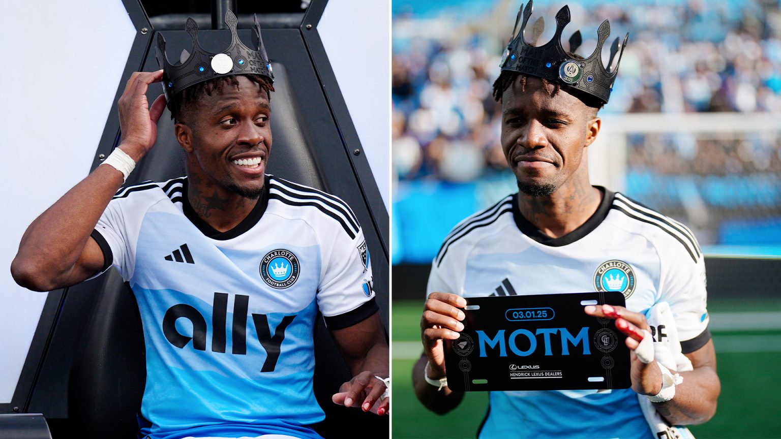 ‘Most MLS thing of all time’ – Wilfried Zaha gets bizarre treatment after being named Charlotte FC Man of the Match