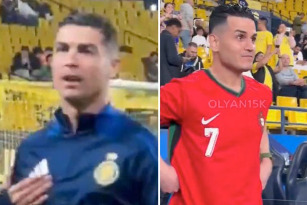 ‘Bro you don’t look like me, you’re very ugly’ – Cristiano Ronaldo takes issue with lookalike fan at Al-Nassr match