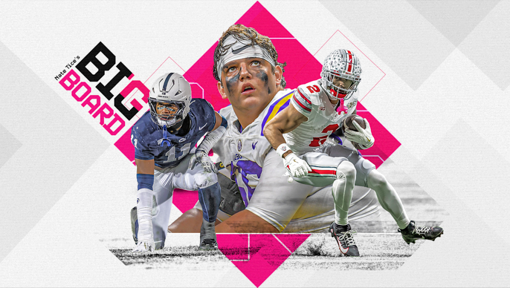 2025 NFL Draft big board: Great year to need help in the trenches or pass rushing, while QB1 sneaks into top 10