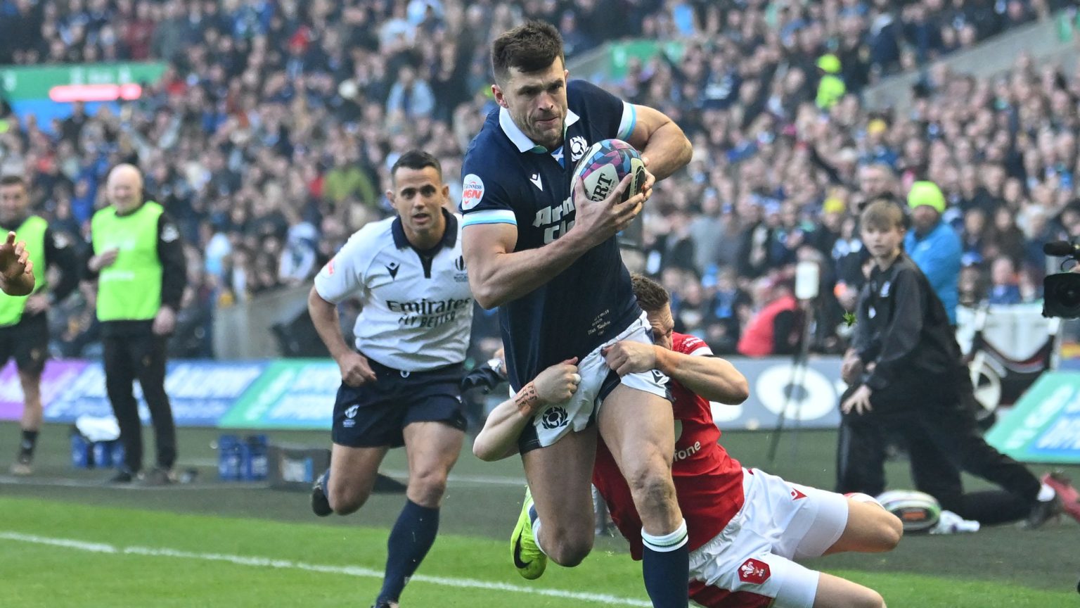 Scotland v Wales LIVE – Six Nations latest as Tom Jordan scores two of four first half tries for hosts in Edinburgh