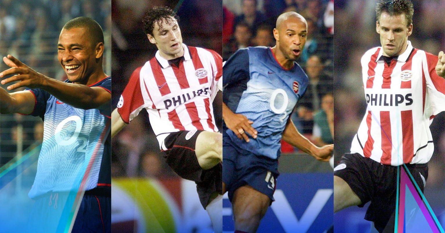 Where are they now? The Arsenal side that ‘swept over’ PSV Eindhoven in memorable 2002 clash in UEFA Champions League