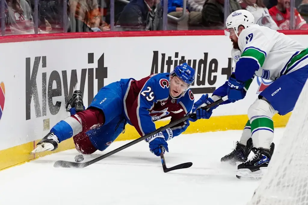 Canucks Crushed By MacKinnon’s Two Goals In 3–1 Loss To The Colorado Avalanche