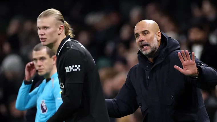 Pep Guardiola repeats key message to Erling Haaland after 100th Premier League goal for Man City