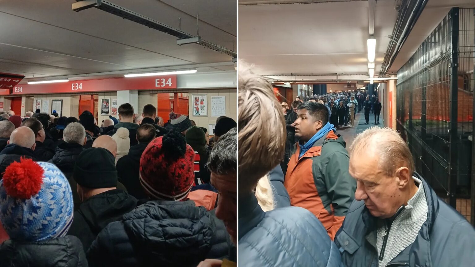 Hundreds of Man Utd fans stuck outside Old Trafford for West Ham clash with turnstile chaos ‘worst ever seen’