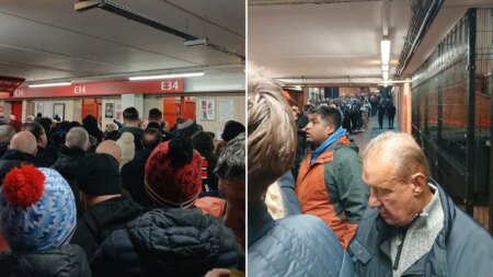 Hundreds of Man Utd fans stuck outside Old Trafford for West Ham clash with turnstile chaos ‘worst ever seen’