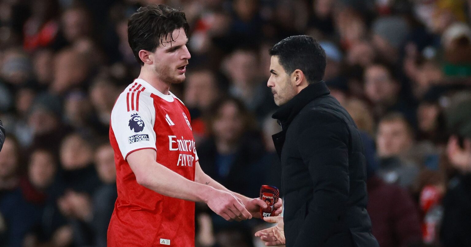 Mikel Arteta insists ‘players are not machines’ as Cristhian Mosquera and Declan Rice forced off against Brentford